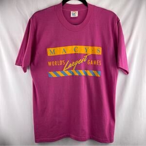 Vintage Cal Cru Macy's World's Largest Games Tee